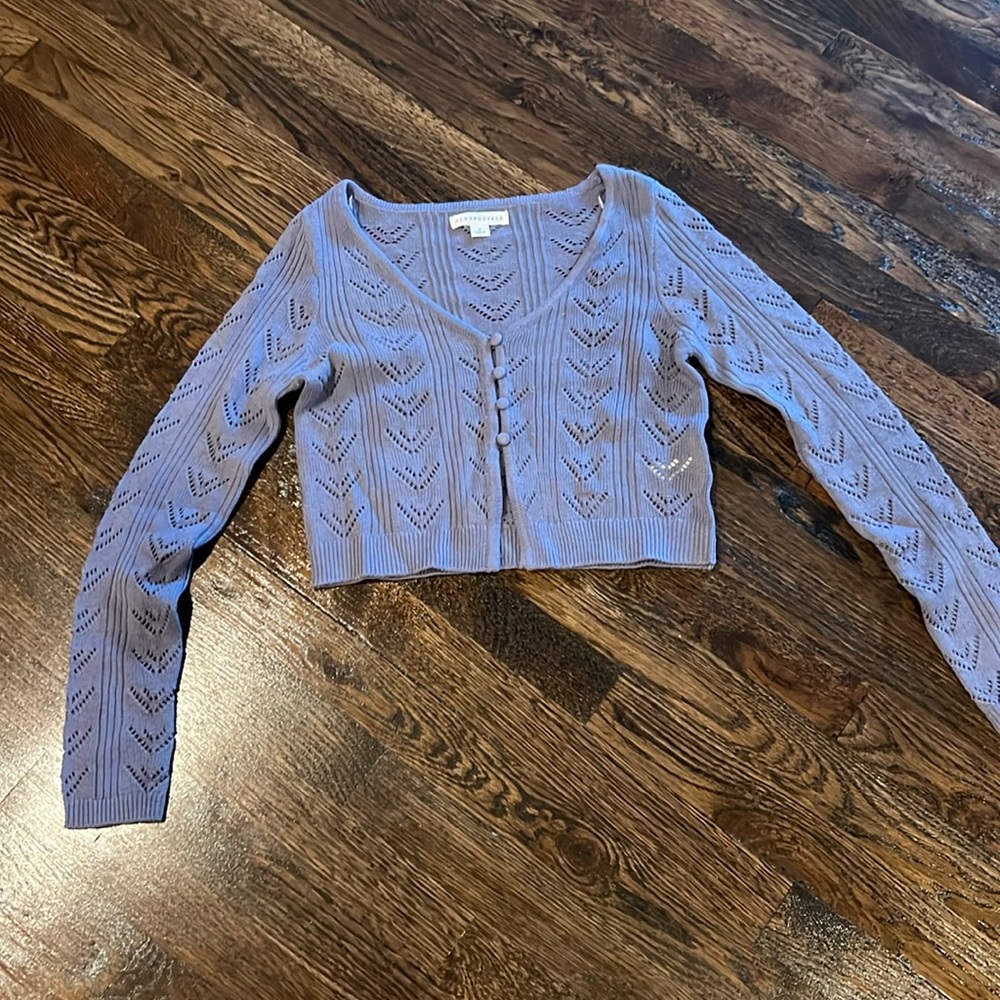 Aeropostale Lace Up Knit Top Sz S
